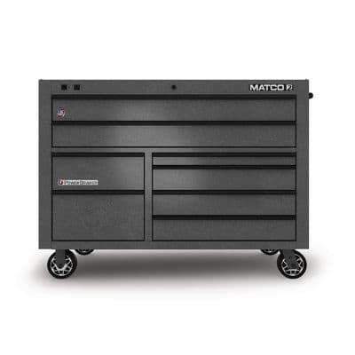 55" x 25" DOUBLE-BAY 2s SERIES TOOLBOX (THUNDERSTORM GRAY/BLACK)