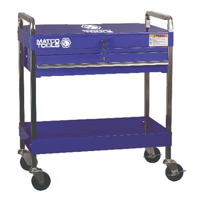 30” x 17” SP8230 SERVICE CART (BLUE/CHROME)